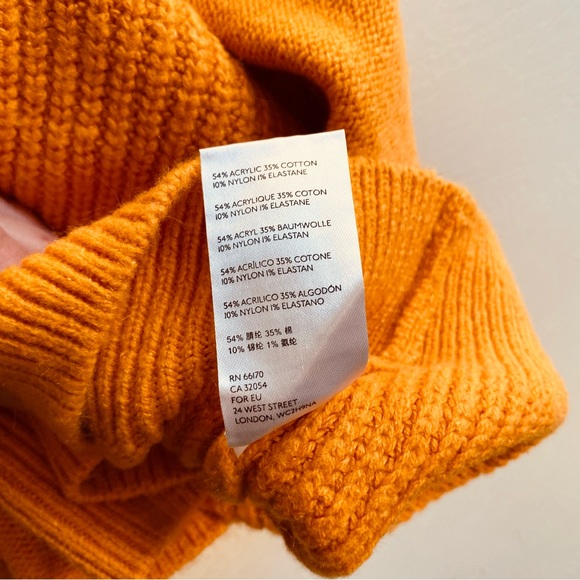 Orange UO Quarter Zip Sweater - Picture 4 of 5